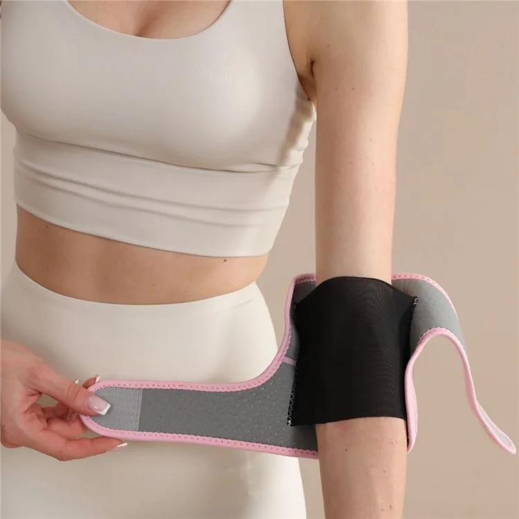 Wosweir El0231 2pcs Rose Fitness Fitness Coude Knee Compression Protecteurs Protecteurs de Protection Sportive - S
