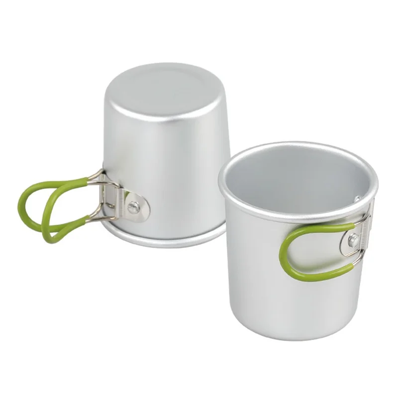 Aluminum Alloy Camping Mug Portable Coffee Cup Drinks Cup (BPA-Free, No FDA Certified) - Blue