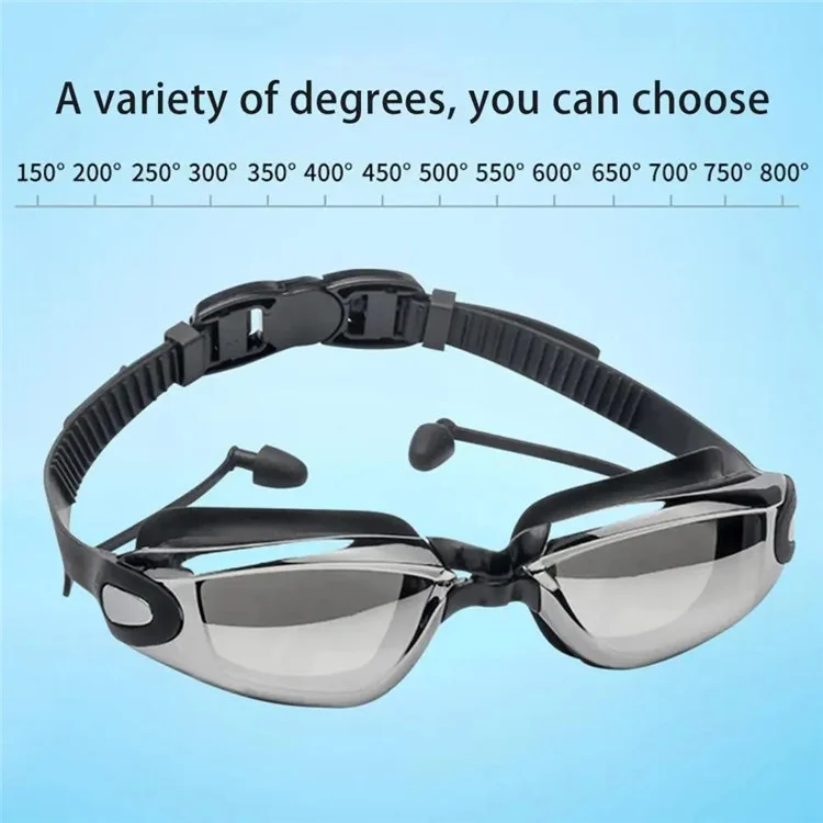 Men Women Anti-Fog Myopia Swimming Goggles for Nearsighted Swimmers Swimming Glasses - 700 Degree