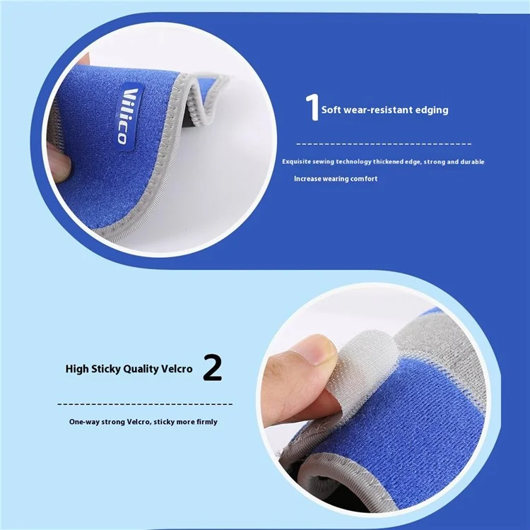 VILICO AB074 1Pc Children Fitness Compression Elbow Brace Breathable Elbow Pad for Kids - Blue