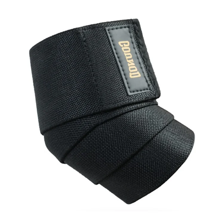 GOUNOD HS024 1Pc Elbow Support Wrap for Weightlifting / Pull-Ups / Powerlifting Compression Brace - Black S