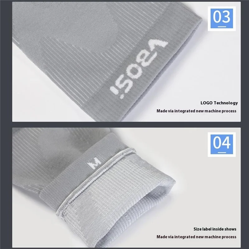 VBOSI 7977V 1PC Elbow Support Brace L Size, 28-32cm Sports Compression Sleeve Basketball Arm Protector - Dark Blue