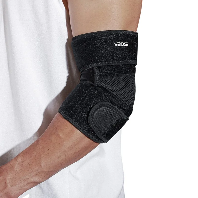 VBOSI 2338V 1Pc Adulte Soutien de Coude pour Entraînement de Basket-ball Protection des Articulations Manchon de Compression de Coude