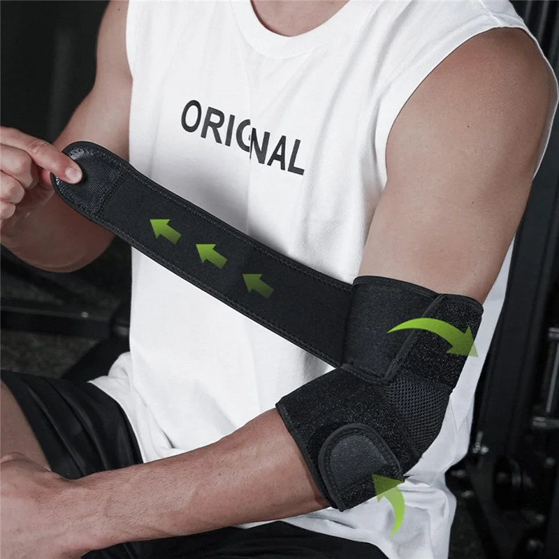 VBOSI 2338V 1Pc Adulte Soutien de Coude pour Entraînement de Basket-ball Protection des Articulations Manchon de Compression de Coude