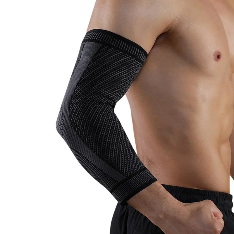 VBOSI 2437V 1PC Compression Elbow Sleeve M Size, 20-26cm Arm Guard Elbow Braces for Outdoor Sports - Black