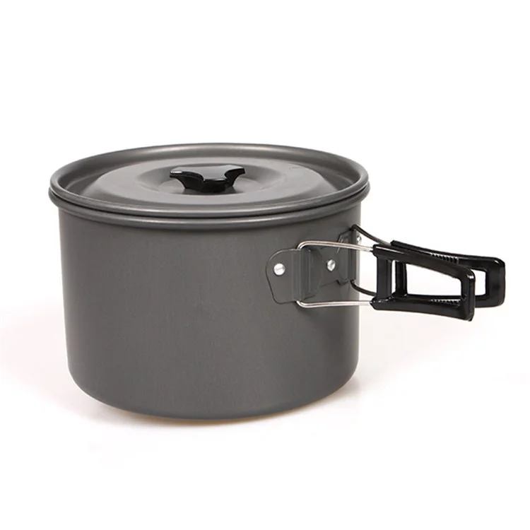HALIN Aluminium-Campinggeschirr Outdoor-Picknick-Kochkessel Teekanne zum Kochen von Lebensmitteln (BPA-frei, nicht FDA-zertifiziert), Größe: L