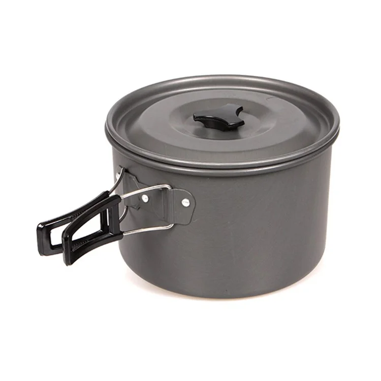 HALIN Aluminium-Campinggeschirr Outdoor-Picknick-Kochkessel Teekanne zum Kochen von Lebensmitteln (BPA-frei, nicht FDA-zertifiziert), Größe: L