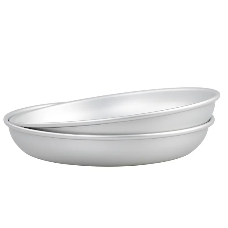 HALIN PA-01 Plato redondo de 21 cm de aleación de aluminio para acampada y picnic al aire libre (sin BPA, sin certificación FDA) 