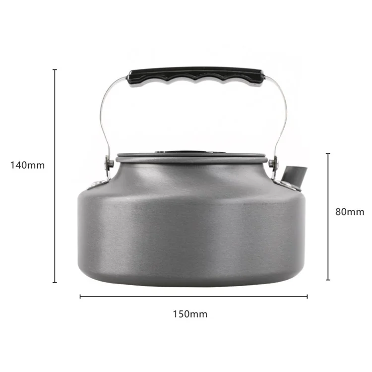 AOTU AT6302 Bouilloire de camping extérieur de 1,1 L en alliage d'aluminium portable, cafetière et théière (sans BPA, sans certification FDA)
