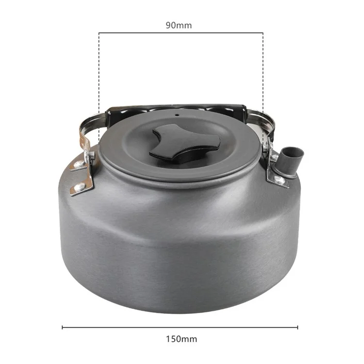 AOTU AT6302 Bouilloire de camping extérieur de 1,1 L en alliage d'aluminium portable, cafetière et théière (sans BPA, sans certification FDA)