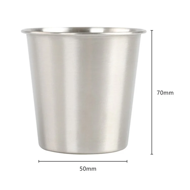 AOTU 2 unidades Taza de agua para camping al aire libre y picnic de acero inoxidable 304 (sin certificado FDA, sin BPA)