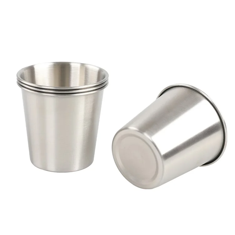 AOTU 2Pcs Outdoor Camping Picnic Water Cup 304 Stainless Steel Beer Coffee Mug (No FDA Certificate, BPA-free)