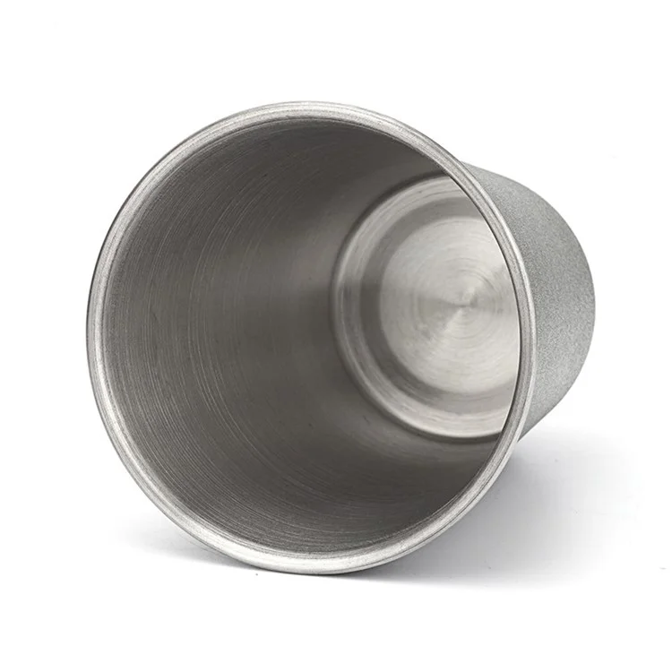 HW1159 250ML Outdoor Camping Picnic Water Cup 304 Acciaio Inossidabile Tazza (Senza Certificato FDA, Senza BPA) - Nero