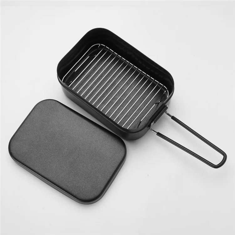 Rack de Cozimento e Vapor de Arroz em Aço Inoxidável, Acessório de Camping, Tamanho L para Caixa de Almoço de 1,4L (Sem Certificação FDA)