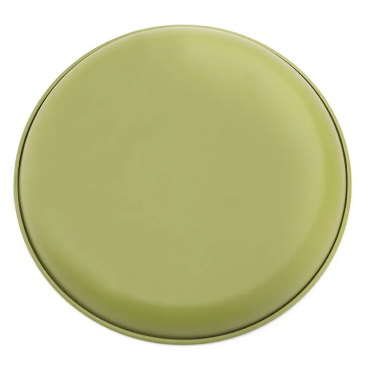 HW1040 Stainless Steel Plate 17.5cm Non-stick Coating Dinner Dishes for Outdoors Camping (FDA-Free) - Black