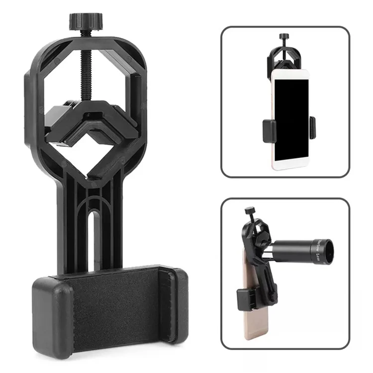 Cell Phone Adapter Clip Mount Binocular Monocular Spotting Scope Telescópio Telefone Suporte Suporte