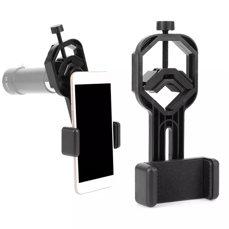 Cell Phone Adapter Clip Mount Binocular Monocular Spotting Scope Telescópio Telefone Suporte Suporte