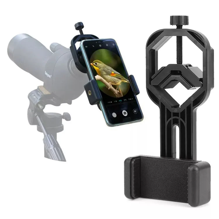 Cell Phone Adapter Clip Mount Binocular Monocular Spotting Scope Telescópio Telefone Suporte Suporte