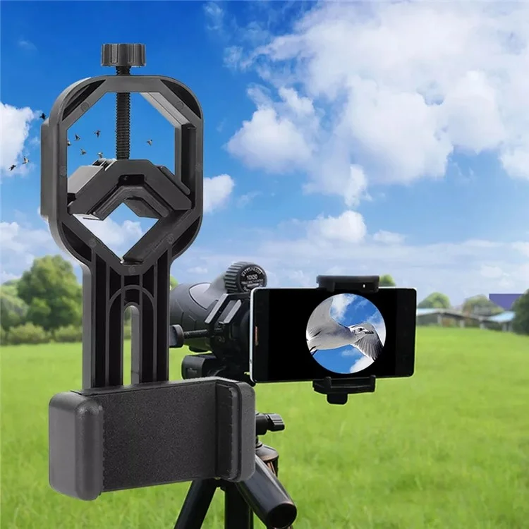 Cell Phone Adapter Clip Mount Binocular Monocular Spotting Scope Telescópio Telefone Suporte Suporte