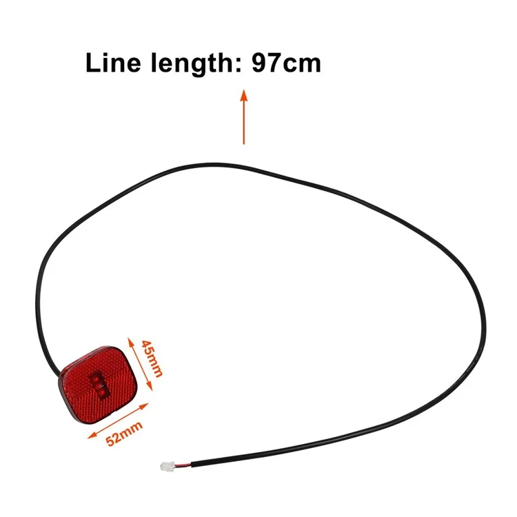 LYP4006-4 Para Xiaomi Electric Scooter 4 Go Luz Traseira de Substituição Luz de Advertência Traseira