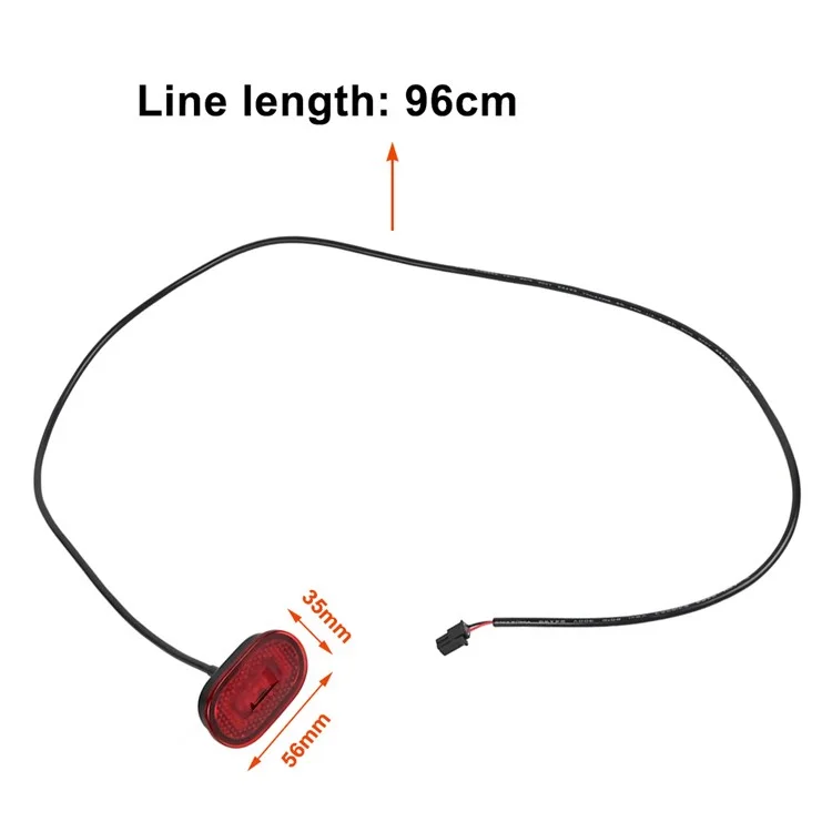 LYP4006-3 Para Xiaomi Electric Scooter 4 Ultra Luz Traseira de Substituição Luz de Aviso Traseira
