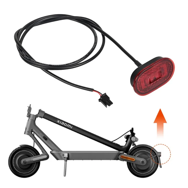 LYP4006-3 Para Xiaomi Electric Scooter 4 Ultra Luz Traseira de Substituição Luz de Aviso Traseira
