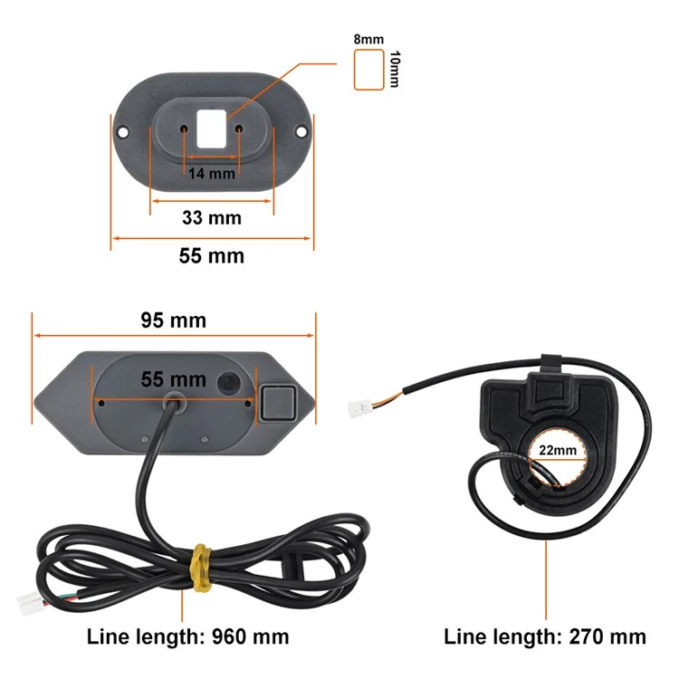 SIXYE LYG30126 For Ninebot Max G30 Tail Light Turn Signals LED Safety Warning Scooter Rear Lamp