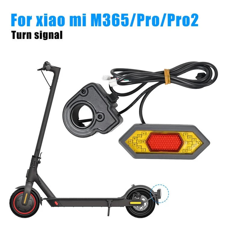 SIXYE LYXM303 para Xiaomi M365 Luz trasera Señales de giro LED Advertencia de seguridad Scooter Lámpara trasera