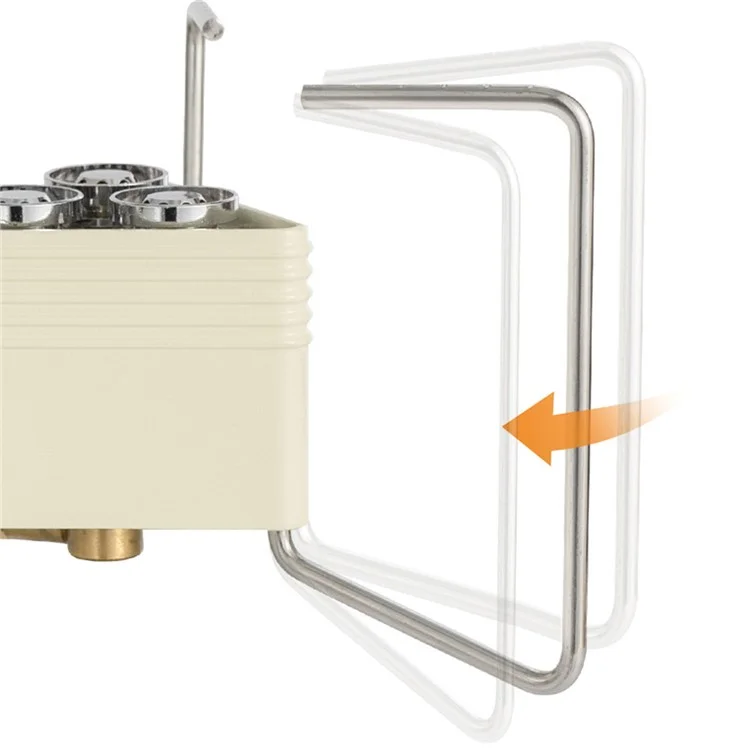 CLS 8000W Outdoor Portable Stove Camping 3-Burner Cooking Stove with EVA Bag - Beige
