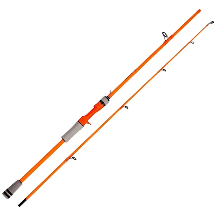 Canna da pesca telescopica LANGWANG 2.7m M Power Lure Rod in carbonio per trota - Arancione / Casting