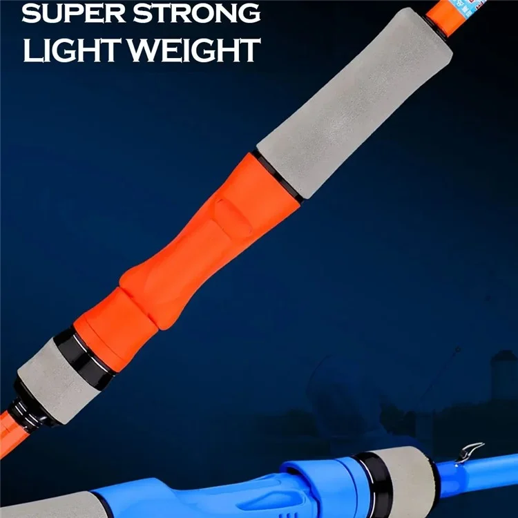 Canna da pesca telescopica LANGWANG 2.7m M Power Lure Rod in carbonio per trota - Arancione / Casting