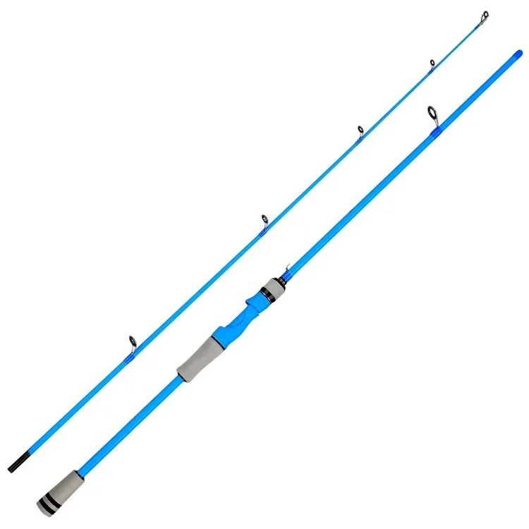 LANGWANG 1.65m Telescopic Fishing Rod M Power Lure Rod Carbon Trout Fishing Pole - Blue / Spinning