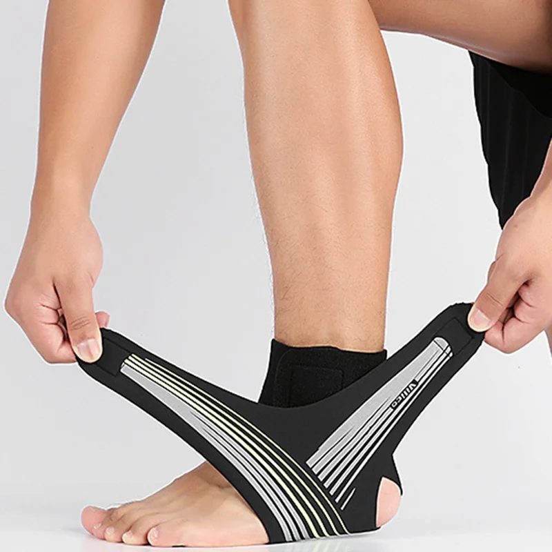 VILICO AB039 Opaska na kostkę z kompresją, regulowana opaska wspierająca kostkę przy skręceniu - różowy / prawa noga / S