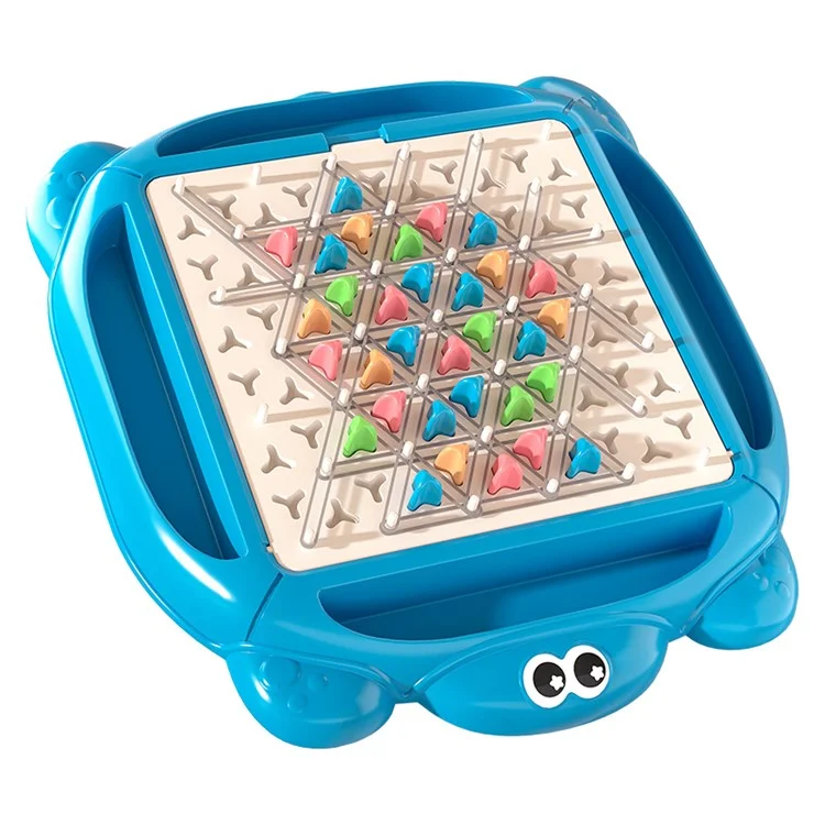 Juego Interactivo de Triángulo de Cadena Tablero de Ajedrez de Triángulo Educativo Rompecabezas Cerebral Juguete Estratégico