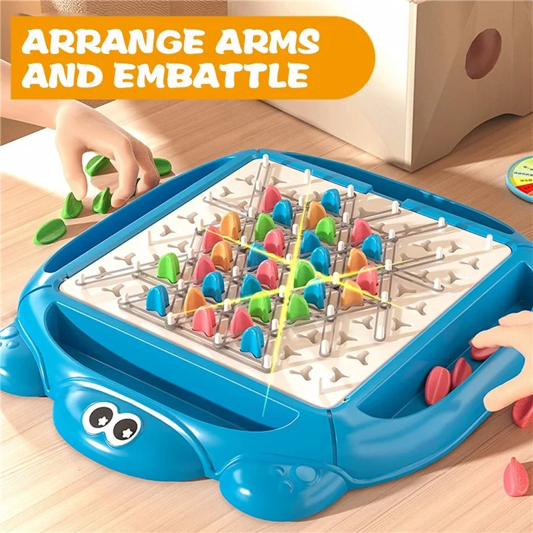 Juego Interactivo de Triángulo de Cadena Tablero de Ajedrez de Triángulo Educativo Rompecabezas Cerebral Juguete Estratégico