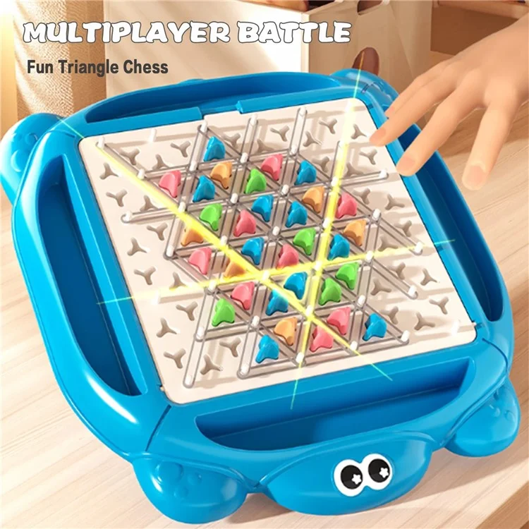 Juego Interactivo de Triángulo de Cadena Tablero de Ajedrez de Triángulo Educativo Rompecabezas Cerebral Juguete Estratégico
