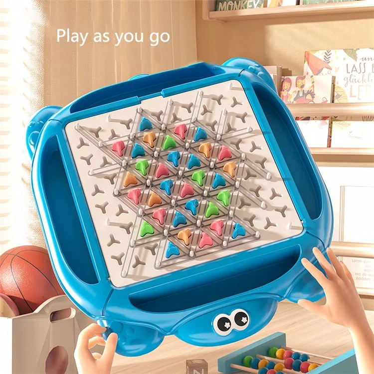 Juego Interactivo de Triángulo de Cadena Tablero de Ajedrez de Triángulo Educativo Rompecabezas Cerebral Juguete Estratégico