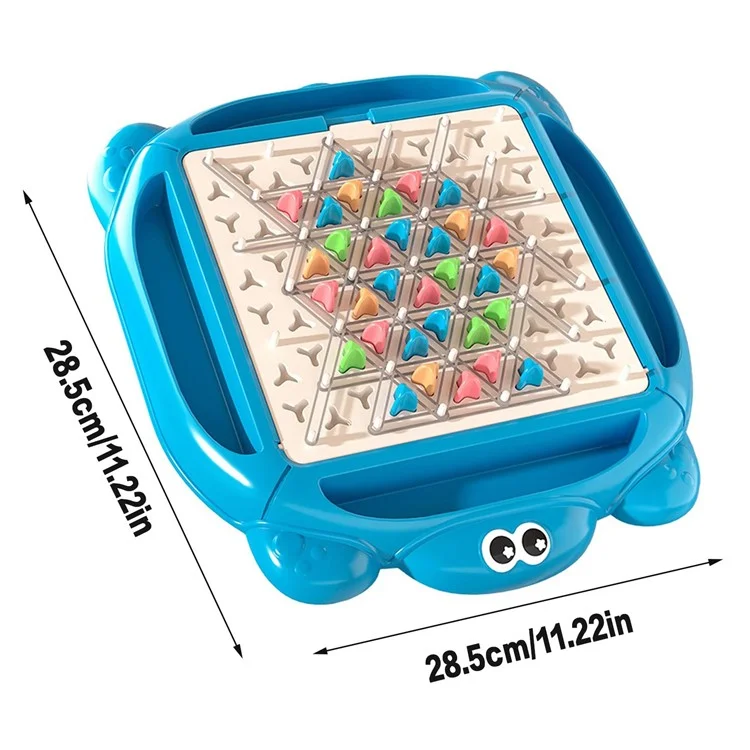 Juego Interactivo de Triángulo de Cadena Tablero de Ajedrez de Triángulo Educativo Rompecabezas Cerebral Juguete Estratégico
