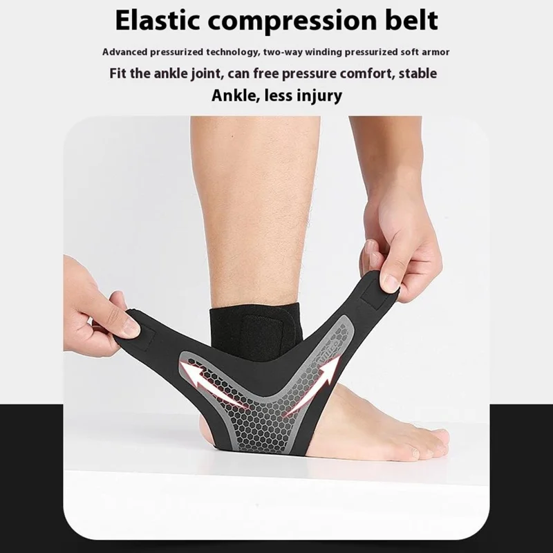 VILICO AB041 Suporte de Tornozelo Esportivo Brace Compressão Wrap para Tornozelo Torcido - L / Esquerdo