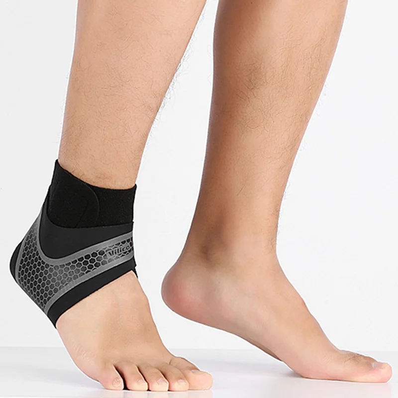 VILICO AB041 Sports Ankle Brace Support Compression Wrap for Sprained Ankle - L / Right