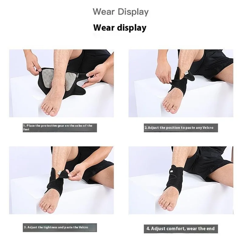 VILICO AB068 Ankle Brace for Sprained Ankle, Ankle Support Compression Wrap for Achilles Tendonitis Relief - Right Ankle