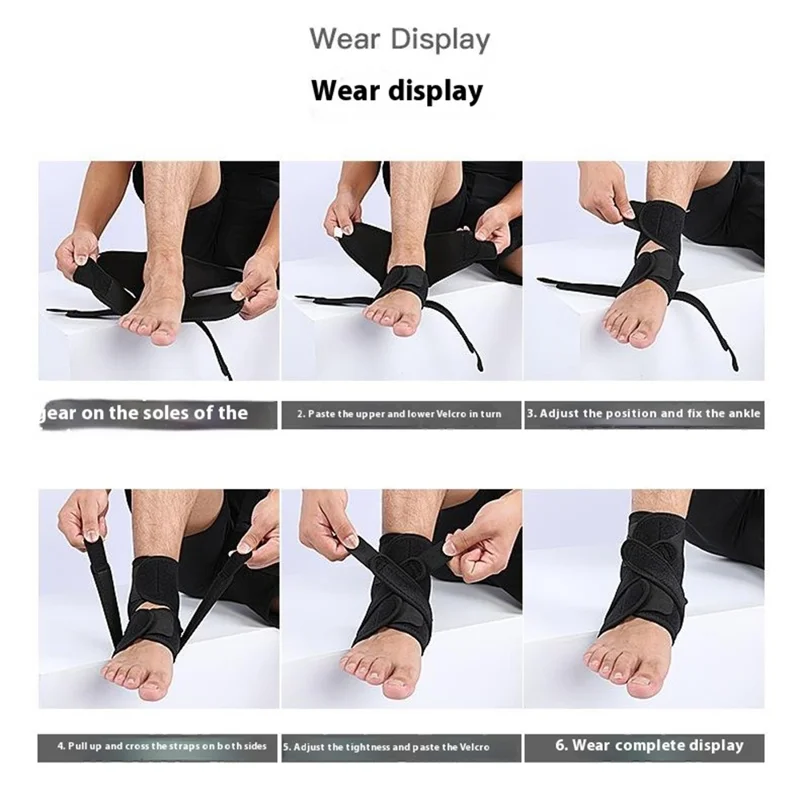 VILICO AB050 Compression Ankle Brace Support Adjustable Wrap for Sprained Ankle