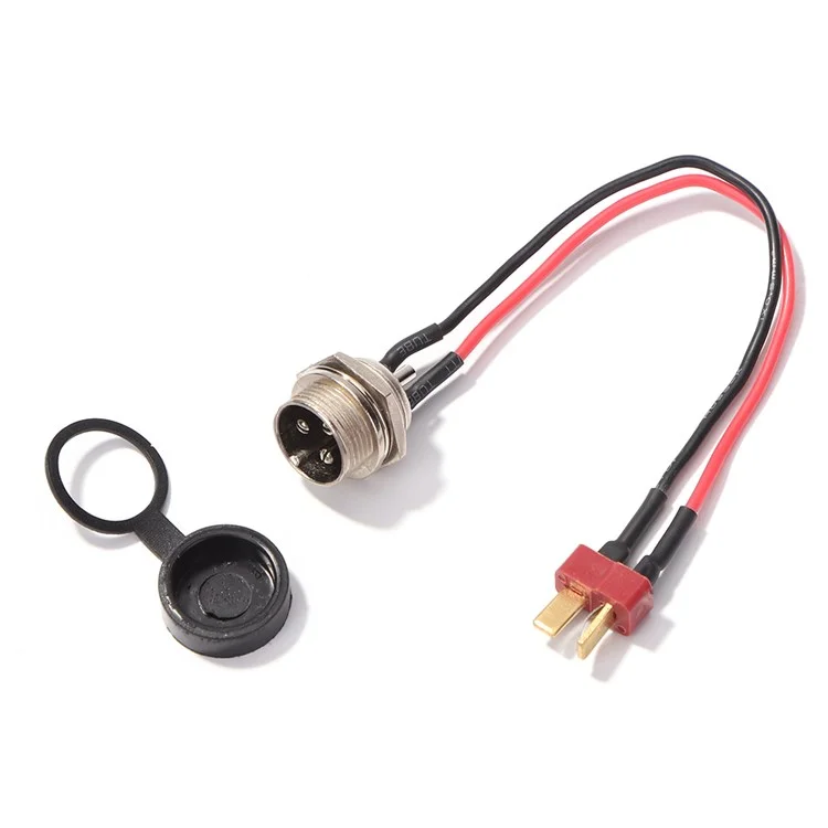 Für KUGOO M4 10-Zoll-Elektroroller-Ladeschnittstelle Netzkabel Ladebuchse Stecker - T-Kopf
