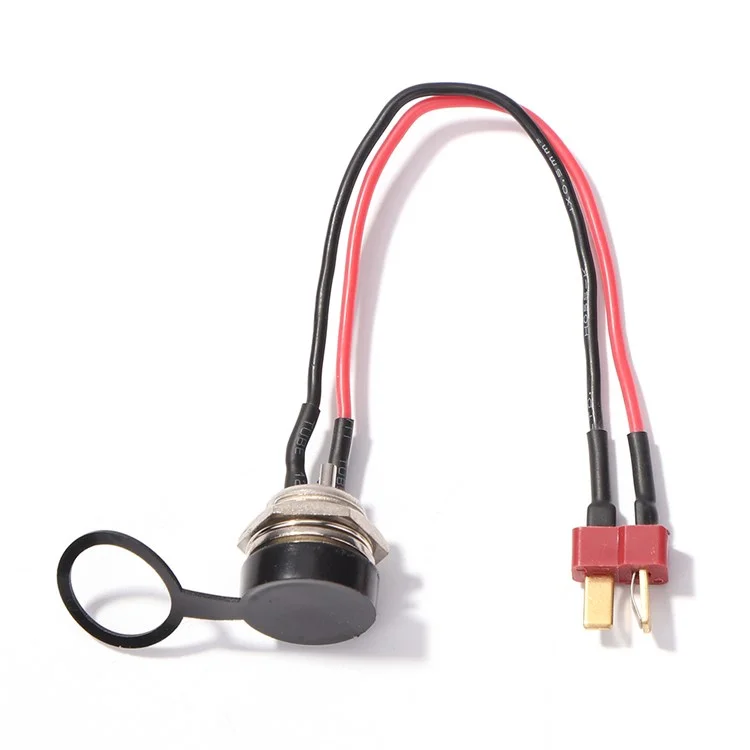 Für KUGOO M4 10-Zoll-Elektroroller-Ladeschnittstelle Netzkabel Ladebuchse Stecker - T-Kopf