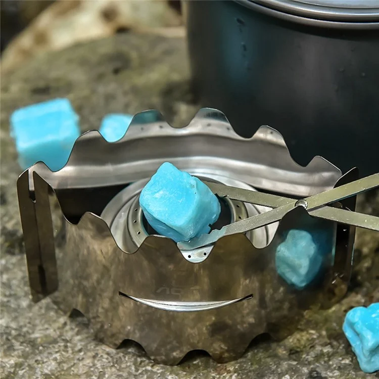 Brûleur de camping AOTU, brûleur à alcool en acier inoxydable avec pare-brise