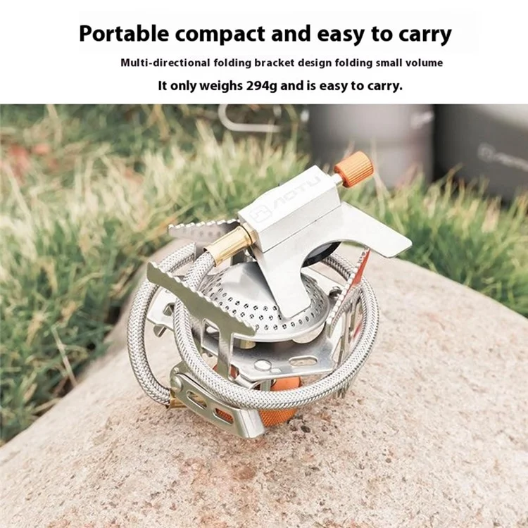 AOTU AT6404 3500W Réchaud de camping Brûleur à gaz Outil de cuisson avec boîte de rangement