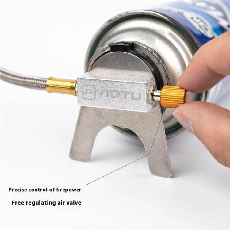 AOTU AT6404 3500W Réchaud de camping Brûleur à gaz Outil de cuisson avec boîte de rangement