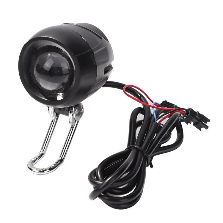 Pour la trottinette électrique KUGOO M4 de 10 pouces, lampe avant 24-48V LED avec klaxon Accessoire