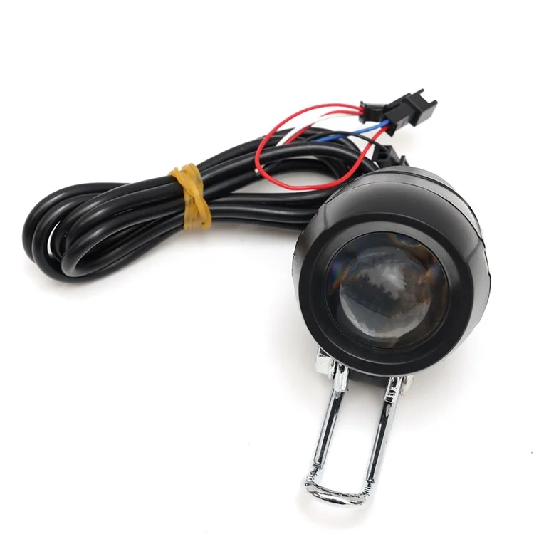 Pour la trottinette électrique KUGOO M4 de 10 pouces, lampe avant 24-48V LED avec klaxon Accessoire