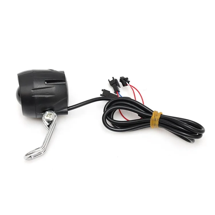 Pour la trottinette électrique KUGOO M4 de 10 pouces, lampe avant 24-48V LED avec klaxon Accessoire